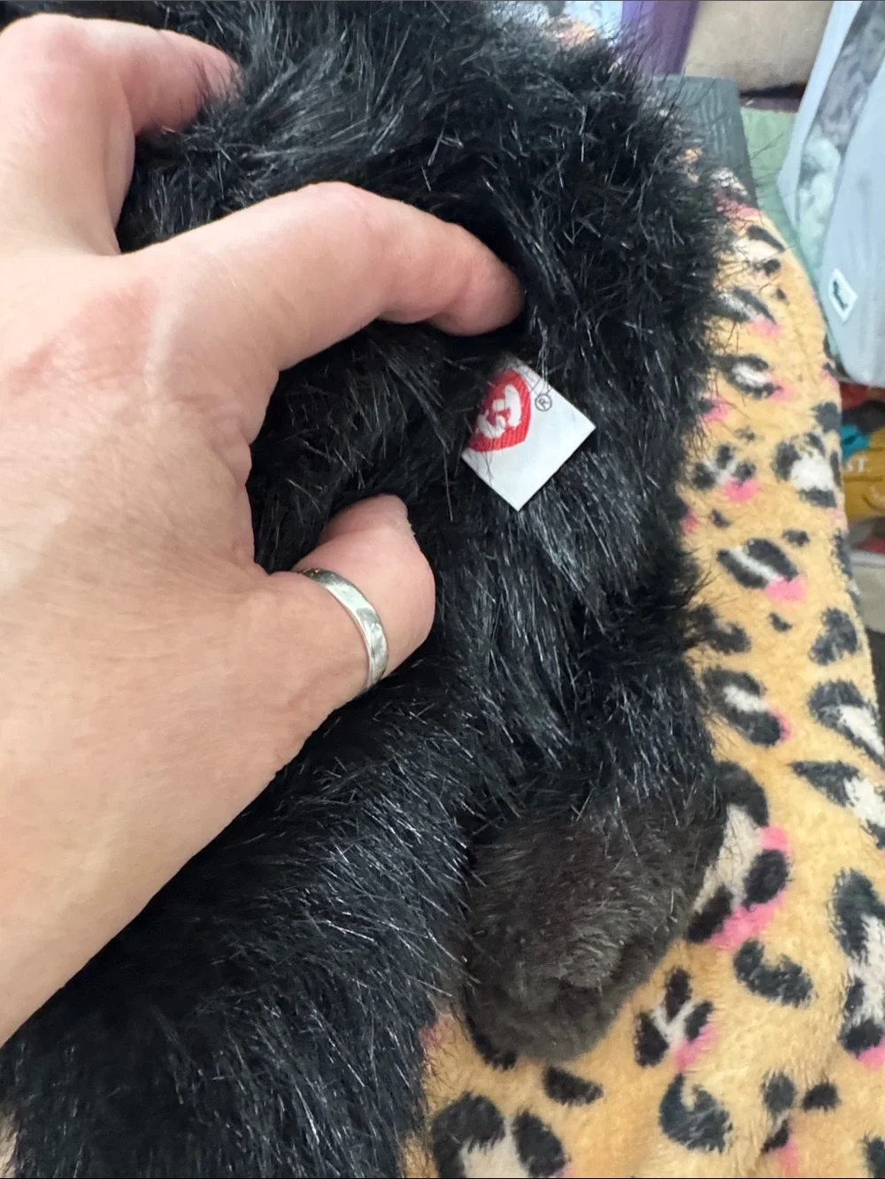 Plush Black Gorilla Dog Toy - Soft Chewable Pet Plush 1989 larger plush